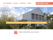 Tablet Screenshot of baumberger-holzbau.ch